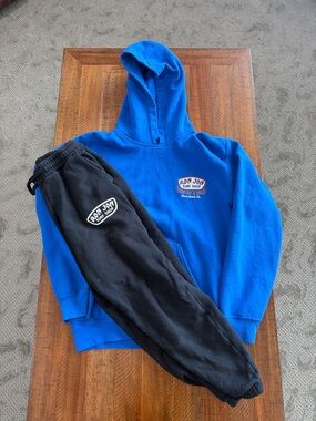 Ron Jon Blue Hoodie with Black Joggers Sweats